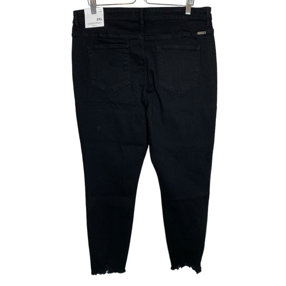 KanCan East Hartford High Rise Button Fly Skinny Jeans Black Size 2XL NWT - Picture 3 of 10